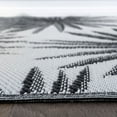 thumbnail image 3 of World Rug Gallery Floral Tropical Reversible Recycled Plastic Outdoor Rugs - BLACK 7'10"x10', 3 of 8