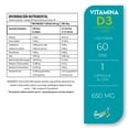 thumbnail image 3 of Vitamina D3 + Vitamina C + Zinc 60 caps Best Health Suplemento Alimenticio, 3 of 3