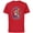 Red, variant on Disney Donald Duck Sportsman Father's Day - Short Sleeve Cotton T-Shirt for Adults - Customized-White