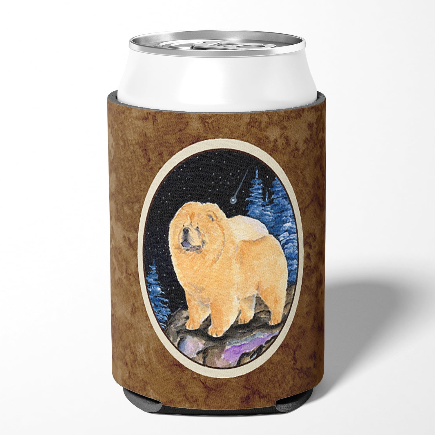 Starry Night Chow Chow Can or Bottle Beverage Insulator Hugger