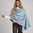 thumbnail image 3 of Unisex Women Men's Scarves Classic Wool Blend Scarf Solid Long Winter Scarf, 3 of 6