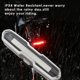 thumbnail image 3 of 8X Bike Tail Light USB Recargable LED Bicicleta Luz trasera 5 Modo de luz Faros con rojo + azul, 3 of 5