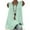Mint Green, variant on FDGIU Plus Size Women's Cotton Linen Tank Dress, Summer Sleeveless V Neck Loose, Casual Solid Color Vacation Dress, Trendy Boho Style