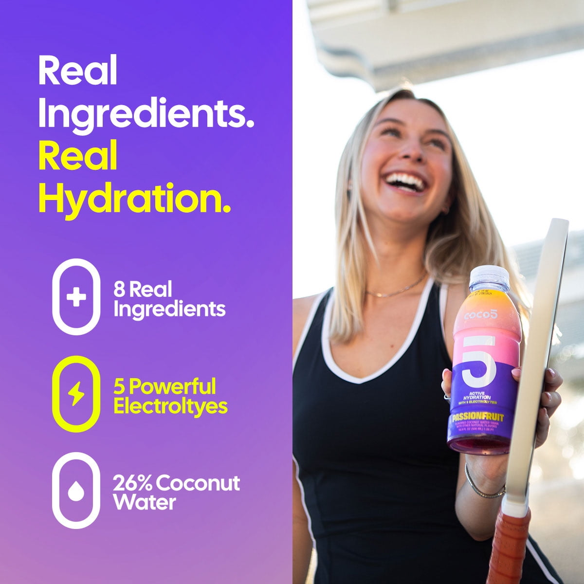 (5 pack) Coco5 Passion Fruit Hydration