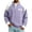 Purple, variant on GrmtClth Sweatshirt Waffle Knit Henley Pullover Tops for Men Long Sleeve Chest Pocket Color Block Casual Daily Outfit Gray L