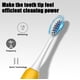 thumbnail image 4 of Xihbxyly Cepillo de Dientes Eléctrico, 5 Modos de Limpieza, 6 Cabezales de Repuesto, Recargable Por Usb, Carga Rápida, Resistente Al Agua Ipx7, Elimina Manchas Eficazmente, Ideal para Viajes, Blanco,, 4 of 7
