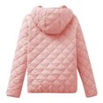 thumbnail image 5 of Women's Bomber Jacket Zip Up Coat with Pockets Pink XXL, 5 of 5