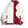thumbnail image 4 of Unir Windproof Reversible Stand Collar Jacket for Women, Full Zip Long Sleeve with Pockets, Water Resistant Everyday Fall Outerwear, 1 Piece, S-3XL, Plus Size Friendly, 4 of 4
