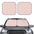 thumbnail image 6 of Lsque Rabbit 2 PCS Windshield Sun Shade | CarFoldable Window Covers | Car Accessories Reflect UV for Universal Cars SUV Truck | Large, 6 of 7