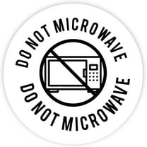 Koyal Wholesale Round Small Business Labels, Do Not Microwave, Set of 120