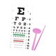 thumbnail image 4 of Tabla de pared para optometría de PVC para niños con baja visión, regalo educativo para examen de la vista con oclusor y puntero para el hogar y la escuela. Oclusor para conjuntivitis, 4 of 8