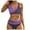 Purple, variant on vigerkar Women's 2 Piece Bikini Sets Striped Swimsuit Bathing Suit Beachwear Orange, 3XL