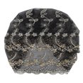 thumbnail image 3 of Women Turban Hat, Embroidered Turban Head Wraps Embroidered Feather Style European Retro Hat For Women, 3 of 8