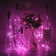 thumbnail image 2 of Wine Bottle Lights with Cork, Battery Operated 20 LED Cork Shape Silver Wire Colorful Fairy Mini String Lights(No Bottles) for DIY, Party, Decor, Christmas, Halloween,Wedding, 2 of 7