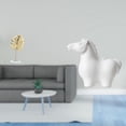 thumbnail image 2 of Escultura abstracta de con forma de caballo y hoja, adorno decorativo para el hogar, estantería, bar, sala de estar, oficina, armario o chim, 2 of 8