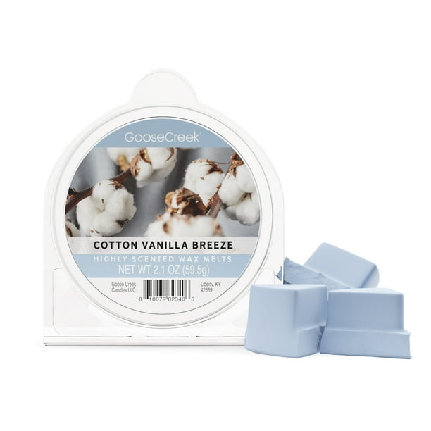 Goose Creek, Cotton Vanilla Breeze Scented Wax Melt, 2.1oz