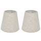 thumbnail image 1 of 2 cubiertas de pantalla de tela con borde blanco beige, con clip para velas E14, perfectas para candelabros y lámparas de mesa, 1 of 8