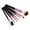 E, variant on 7 Pcs Wood Makeup Brush EyeShadow Brush Cosmetics Blending Brush Tool