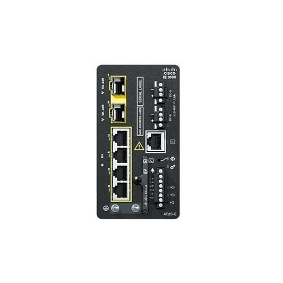 Cisco IE-3100-4T2S-E Industrial Ethernet Switch – 4 Gigabit RJ45   2 SFP Ports – Rugged Catalyst IE3100 Series – New Sealed