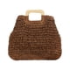 thumbnail image 1 of Bolso de paja para mujer, tejido a mano, grande, informal, tipo hobo, para playa, con bolsillos con forro, 1 of 6
