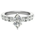 thumbnail image 5 of Engagement Rings For Women - Marquise Cut 14K White Gold 1.00 CT (J,I1) GIA Certificate, 5 of 7