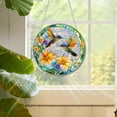 thumbnail image 2 of Vggrvlo Stained Glass Window Hanging Hummingbird Ornament Suncatcher for Garden, Patio and Indoor Decor Gift for Women Light Catcher Sun Room Decor Village Style, 2 of 9