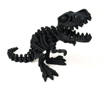 1PC BLACK 22CM 3D Printed Dinosaur Figure