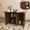 Walnut color, variant on Wohh 41 Inch Foldable Dining Table with 4 Storage Shelves, 3 in 1 Multi Functional Side Table Desk Console for Small Kitchen Apartment Dorm(Walnut color)