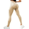thumbnail image 2 of felwors 3D Cellulite Leggings, High Waist 3D Anti Cellulite Leggings for Women, Workout Yoga Pants (Beige, XL), 2 of 7