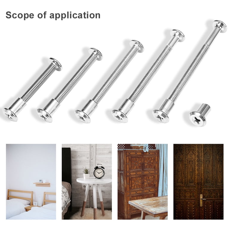 10 Pcs Metric M6 Barrel Nuts Cross Dowels Slotted Nuts For Furniture