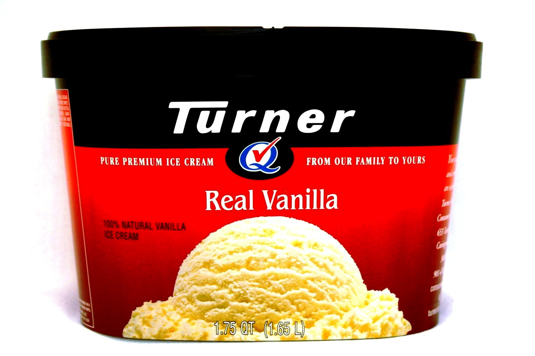 Turner Real Vanilla Ice Cream 56oz