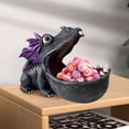 thumbnail image 4 of Dinosaur Candy Bowl Fun Candy Dish for Office Desk Dino Key Bowl for Entryway Table Decoration Resin Dinosaur Statue Animal Candy Bowls Decorative Bowl Home Decor Big Mouth Candy Jar Box Gifts, 4 of 4
