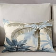 thumbnail image 3 of Watercolor Palm Trees Throw Pillow Cover 12 x 20 Inch Decorative Pillow Cover Summer Botanical Vintage Lumbar Pillowcase Seasonal Rectangle Cushion Case for Couch Sofa Bed Living Room, 3 of 7