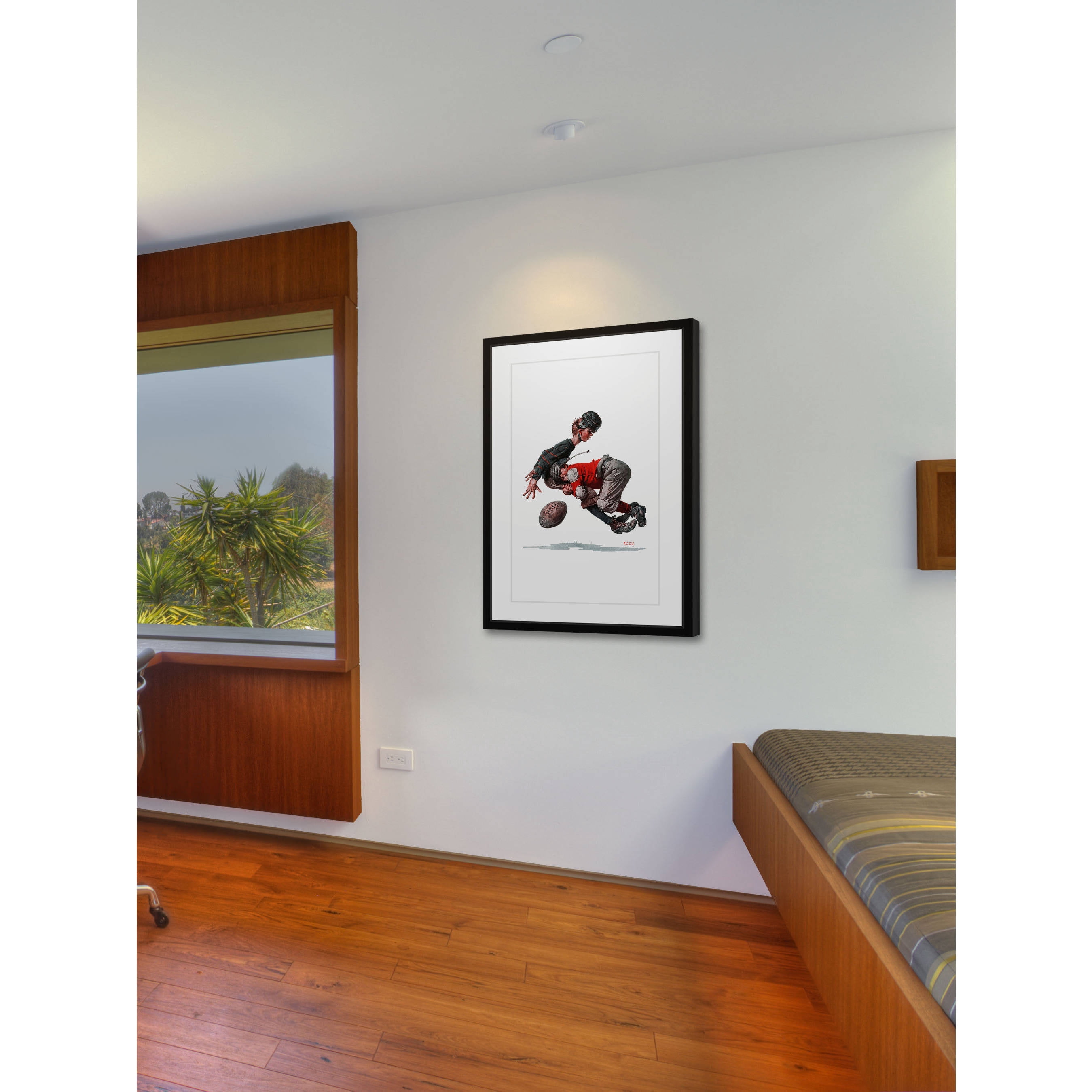 Marmont Hill Inc Norman Rockwell 'Fumble' Marmont Hill Framed Art Print - Multi-color