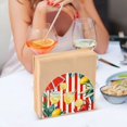 thumbnail image 3 of Yayeee Napkin Holder for Table Set of 2 Kitchen Paper Tissue Organization, White Striped Lemon, 3 of 8