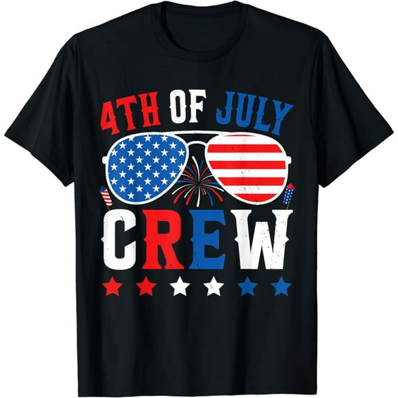 4th of July Crew Matching American Family Independence Day T-Shirt