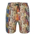 thumbnail image 4 of Naloa Funny Dogs Family Men's Beach Shorts, Surfing shorts, Swim trunks, Quick Dry Swim Trunks for Surfing Beach Fun - 3X-Large, 4 of 9