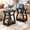 Black-2, variant on Cherry 1 End Table with Charging Station, Multifunctional Living Room Side Table