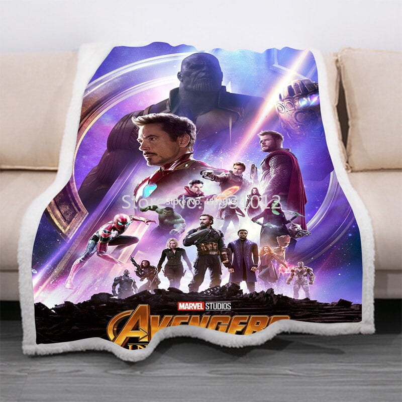 Iron man blanket walmart best sale