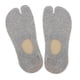 thumbnail image 3 of Calcetines de bailarina de algodón de dos dedos, calcetines cortos invisibles, calcetines con puntera de corte bajo Gris, 3 of 9