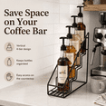 thumbnail image 4 of Coffee Syrup Rack for Coffee Bar Accessories Fits with Torani and Monin Syrup Coffee Bar Organizer Holds 4 Bottles, 4 of 6