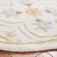 thumbnail image 3 of SAFAVIEH Micro-Loop Karenza Medallion Area Rug, Ivory/Grey, 5' x 5' Round, 3 of 8
