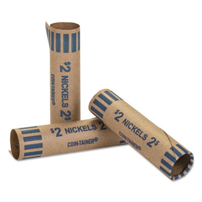 Preformed Tubular Coin Wrappers, Nickels