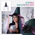 thumbnail image 3 of Halloween Pointed Witch Hat, Lightweight Wizard Headwear Accessory, Ideal for Halloween Themed Parties, Evening Gathering, Photo Shoot, Festival Outfit and Holiday Dress Up Supplies C, 3 of 8