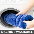 thumbnail image 6 of Extra Thick Bath Linen Rug Set Soft Plush Anti-Slip Bath Mat Water Absorbent Shaggy Polyester for Bathroom Living Room Bedroom Gray 24x36 Inches, 6 of 8