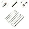 thumbnail image 6 of colcolo 8 Pieces RC Chassis Link Rod RC Model Vehicle Parts for Yk4106 1:10 Scale RC argent, 6 of 8