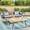 Natural+Grey, variant on Acacia Wood 2 Seater Outdoor Sofa / Maximum Comfort with Cushions