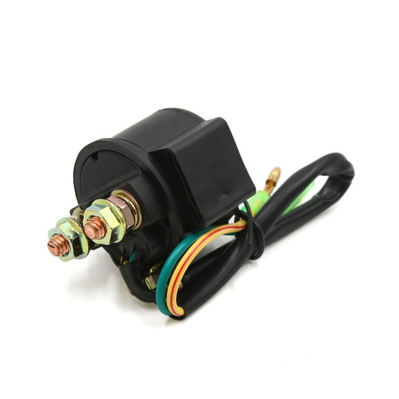 Unique Bargains DC 12V 2 Wire Motorcycle Scooter Starter Solenoid Relay Black for  CG125