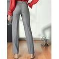 thumbnail image 5 of Women'S High Waist Loose Straight Casual Pants with Pockets Silver L, 5 of 7