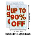 thumbnail image 2 of Up To 90 Off Special (24" X 36") Vinyl Decal Only (Pack of 2) |Sign|Sticker|Poster, 2 of 4